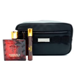 Versace Eros Flame Gift Set 100ml Eau de Parfum + 10ml Eau de Parfum + Toilettas