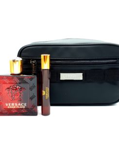 Versace Eros Flame Gift Set 100ml Eau de Parfum + 10ml Eau de Parfum + Toilettas