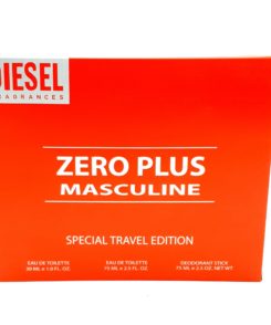 Diesel Zero Plus Masculine Special Travel Edition 30ml Eau de Toilette + 75ml Eau de Toilette + 75ml Deodorant Stick
