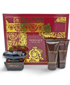 Versace Crystal Noir Gift Set 50ml Eau de Toilette + 50ml Body Lotion + 50ml Bath & Shower Gel