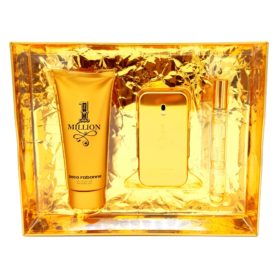 Paco Rabanne 1 Million Gift Set 50ml Eau de Toilette + 100ml Shower Gel + 10ml Eau de Toilette Travel Spray