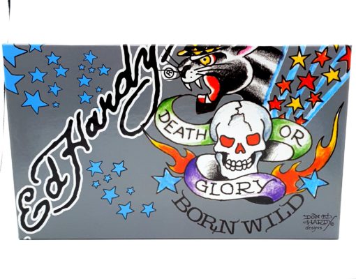 Ed Hardy Born Wild for Men Gift Set 100ml + 7.5ml Eau de Toilette + 90ml Hair & Body Wash + 78g Deodorant + Kofferlabel
