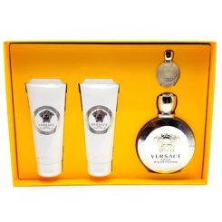 Versace Eros pour Femme Gift Set 100ml + 5ml Eau de Parfum + 100ml Body Lotion + 100ml Bath & Shower Gel