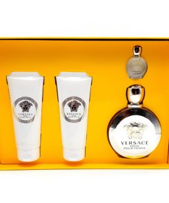 Versace Eros pour Femme Gift Set 100ml + 5ml Eau de Parfum + 100ml Body Lotion + 100ml Bath & Shower Gel