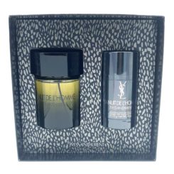 Yves Saint Laurent La Nuit de L'Homme Gift Set 100ml Eau De Toilette + 75g Deodorant Stick Alcohol Free
