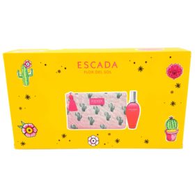 Escada Flor Del Sol Gift Set 30ml Eau De Toilette + Clutch Bag