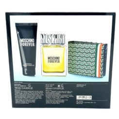 Moschino Forever Gift Set 100ml Eau De Toilette + 100ml Bath & Shower Gel + Moschino Wallet