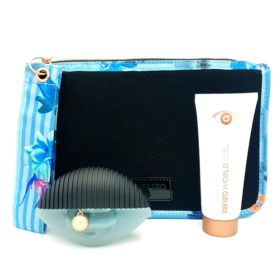 Kenzo World Gift Set 50ml Eau De Parfum + 75ml Body Lotion + Toilet Tas