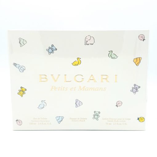 Bvlgari Petits et Mamans Gift Set 100ml Eau de Toilette + 75ml Gentle Body Lotion + Toilet Tas