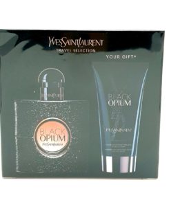 YSL Yves Saint Laurent Black Opium Travel Selection 50ml Eau de Parfum + 50ml Shimmering Moisture Fluid for the Body