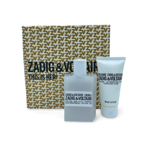 Zadig & Voltaire This Is Her! Gift Set 50ml Eau de Parfum + 50ml Scented Body Lotion