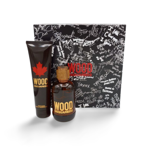 Dsquared2 Wood pour Homme Gift Set 100ml Eau de Toilette + 150ml Perfumed Bath & Shower Gel