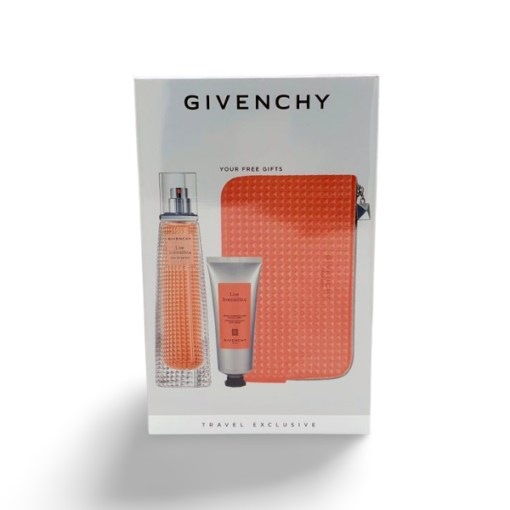 Givenchy Live Irrésistible Gift Set 75ml Eau de Parfum + 75ml Body Cream + Pouch