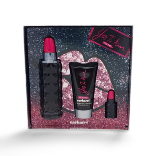 Cacharel Yes I Am Pink First Gift Set 75ml + 5ml Eau de Parfum + 50ml Body Milk