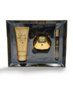 Paco Rabanne Lady Million Fabulous Gift Set 80ml Eau de Parfum Intense + 100ml Body Lotion + 10ml Travel Spray