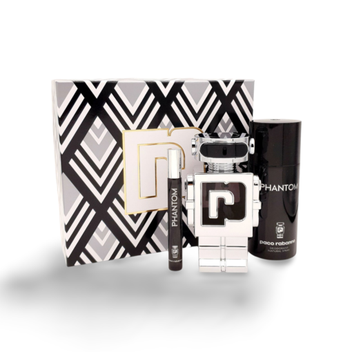 Paco Rabanne Phantom Gift Set 100ml Eau de Toilette + 10ml Travel Spray + 150ml Deodorant