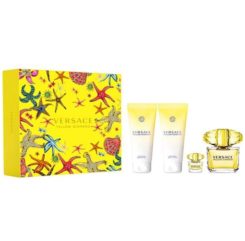 Versace Yellow Diamond Gift Set 90ml + 5ml Eau de Toilette + 100ml Shower gel + 100ml Perfumed Body Lotion