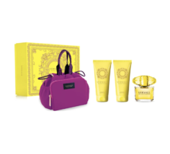 Versace Yellow Diamond Gift Set 90ml + 100ml Shower Gel + 100ml Perfumed Body Lotion + Make Up Tasje