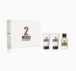 Dsquared2 2 Wood Gift Set 50ml Eau de Toilette + 50ml Bath & Shower Gel + 50ml Body Gel