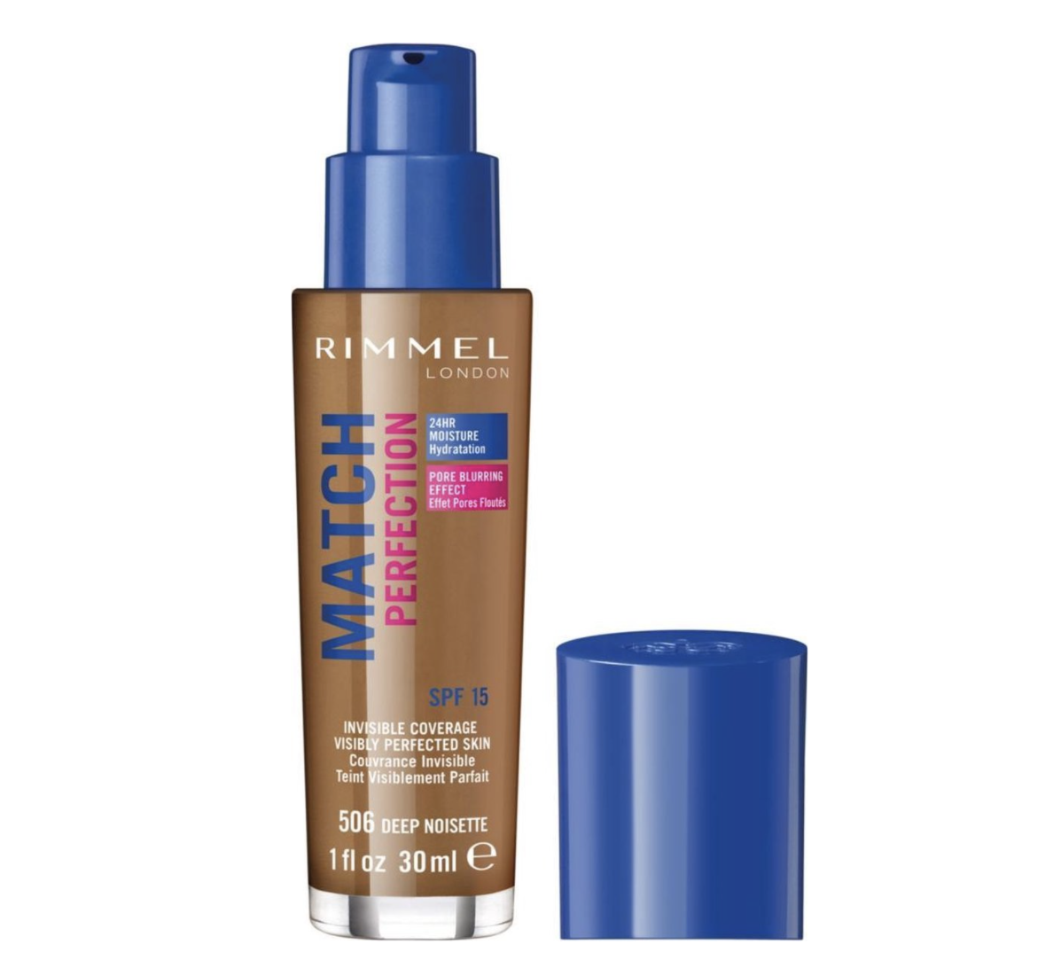 Rimmel Match Perfection Foundation 30ml No. 506 Deep Noisette