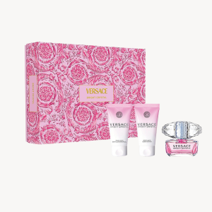 Versace Bright Crystal Gift Set 50 ml Eau de Toilette + 50 ml Shower Gel + 50 ml Body Lotion